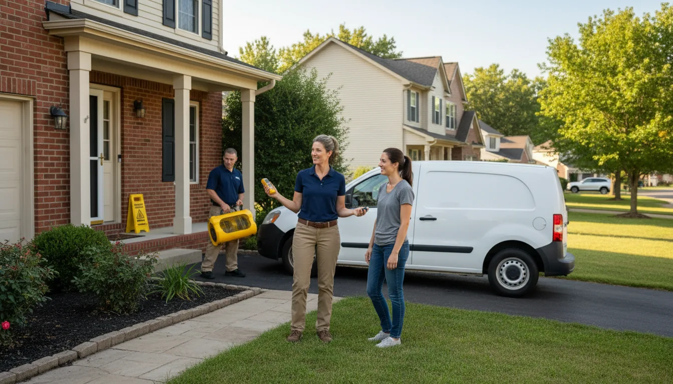 Residential water damage restoration in Madison Heights, VA